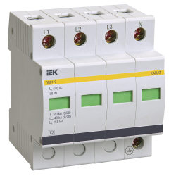 KARAT Ограничитель импульсного перенапряжения ОПС1-C 4P In=20кА Un=400В Im=40кА IEK