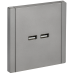FORTE&PIANO Розетка USB A+A 3,1А FP549 сталь IEK FORTE&PIANO Розетка USB A+A 3,1А FP549 сталь IEK