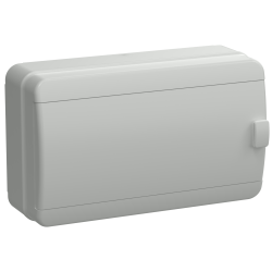 TEKFOR Корпус пластиковый КМПн-12 IP65 серая непрозрачная дверь IEK