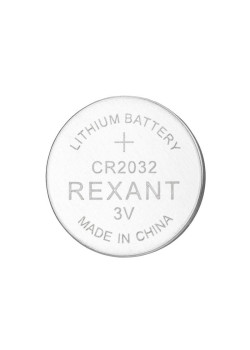 Элемент питания литиевый CR2032 3В (блист.5шт) Rexant 39-1108