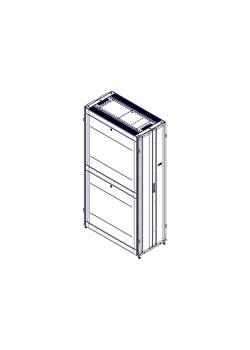 Шкаф Systeme Electric, серия Uniprom, 48U-600/1200, боковые панели 4шт, черный