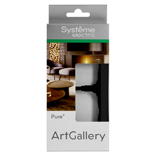 ARTGALLERY PURE 2-постовая РАМКА, МАТОВОЕ ОРГАНИЧЕСКОЕ СТЕКЛО ЧЕРНЫЙ