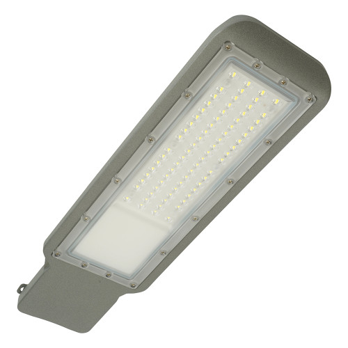 Светодиодный уличный консольный светильник Feron SP3021 50W 5000K 230V, серый Светодиодный уличный консольный светильник Feron SP3021 50W 5000K 230V, серый