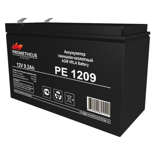 Батарея для ИБП Prometheus Energy PE 1209 12В 9Ач Батарея для ИБП Prometheus Energy PE 1209 12В 9Ач