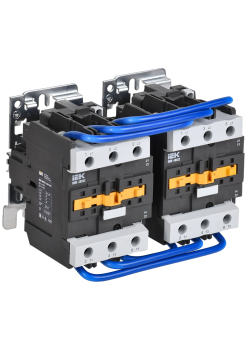 Контактор КМИ-48032 реверс 80А 230В/АС3 2NO;2NC IEK