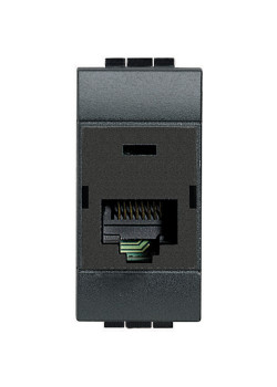 Livinglight Розетка RJ45, STP, Cat. 6, IDC110, цвет антрацит