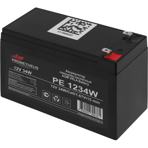 Батарея для ИБП Prometheus Energy PE 1234 W 12В 9Ач Батарея для ИБП Prometheus Energy PE 1234 W 12В 9Ач