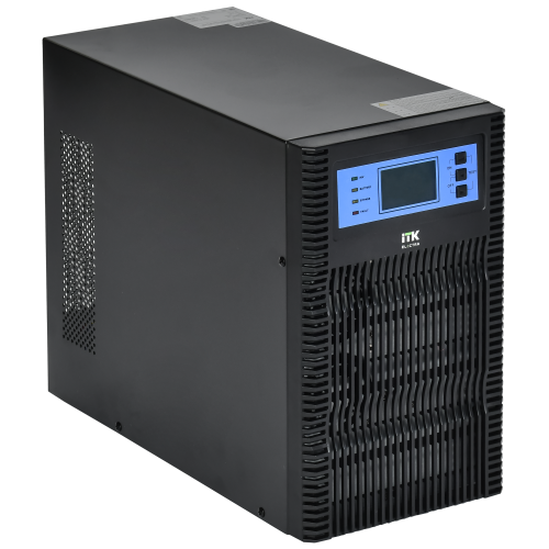 ITK ELECTRA OT ИБП однофазный онлайн 3кВА/3кВт LCD дисплей 72VDC 4хС13 с АКБ 6х7AH USB EPO RS232 SNMP слот Tower