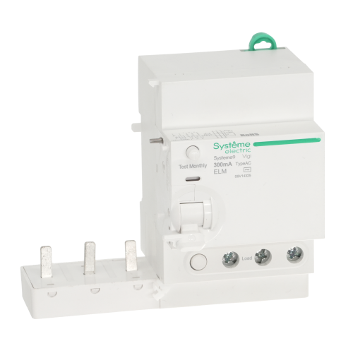 Systeme9 Блок диф. тока (БДТ) 25A 3P 300мА Тип-AC 400В Systeme9 Блок диф. тока (БДТ) 25A 3P 300мА Тип-AC 400В