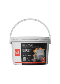 Герметик огнестойкий монтажный акриловый EI240 FIREFORT (ведро 3кг) KM-FF-G-3000 КМ LO53706