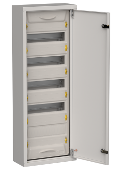TITAN 5 Корпус металлический ЩРн-60 (1х60) 835х310х140мм IP31 серый (одна дверь) IEK
