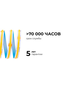 Лента светодиодная 24В 12Вт/м COB 320диод/м IP20 1000лм/м CRI90+ тепл бел. 3000К (уп.5м) Apeyron 00-381