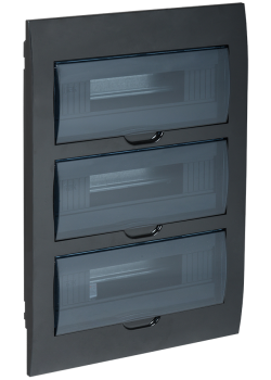 KREPTA 3 Корпус пластиковый ЩРВ-П-36 IP41 черный IEK
