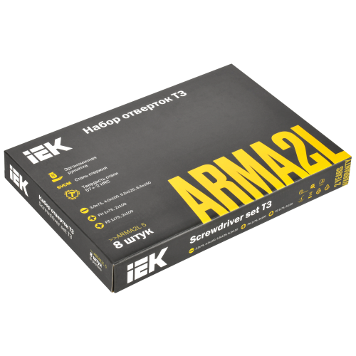 ARMA2L 5 Набор отверток Т3 8шт IEK ARMA2L 5 Набор отверток Т3 8шт IEK