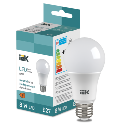 LED Bulb A60 710lm 4000K E27 IEK