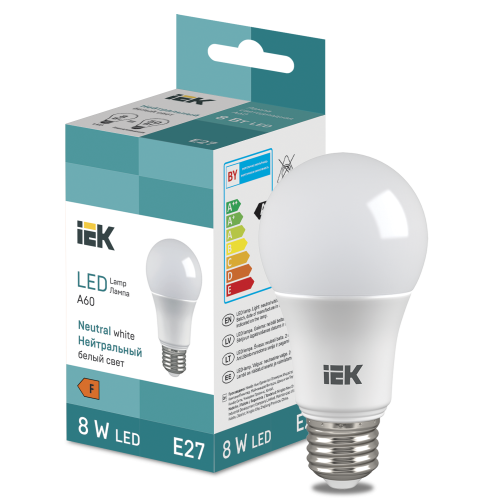 LED Bulb A60 710lm 4000K E27 IEK