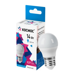 Лампа светодиодная/ Лампа светодиодная LED 14Вт Шар 220В Е27 D45х80 4500К белый 1260 лм