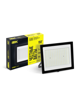 Прожектор светодиодный СДО 06-150 IP65 4000К черный IEK