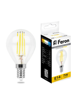 Лампа светодиодная Feron LB-52 Шарик E14 7W 230V 2700K