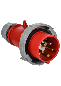 Вилка переносная с ф/и ССИ-0152ф 16А-6ч 380В 3P+PE+N IP67 IEK
