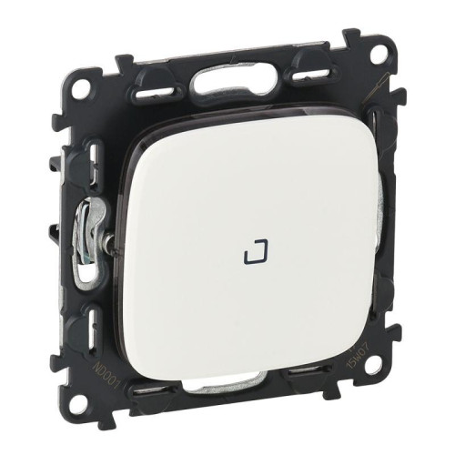 Переключатель 1-кл. СП Valena Allure 10А IP20 250В 10AX с подсветкой с лицев. панелью безвинтов. зажимы механизм бел. Leg 752726 Переключатель 1-кл. СП Valena Allure 10А IP20 250В 10AX с подсветкой с лицев. панелью безвинтов. зажимы механизм бел. Leg 752726