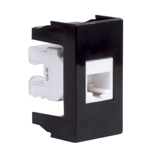 Розетка RJ-45 кат.5E, ЭУИ Вива (Viva),1 мод.,черн Розетка RJ-45 кат.5E, ЭУИ Вива (Viva),1 мод.,черн