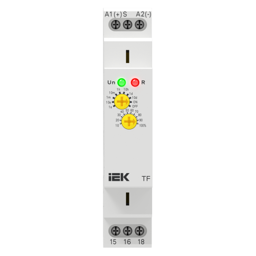 Реле задержки выключения TF 1 контакт 24-240В AC/DC IEK Реле задержки выключения TF 1 контакт 24-240В AC/DC IEK