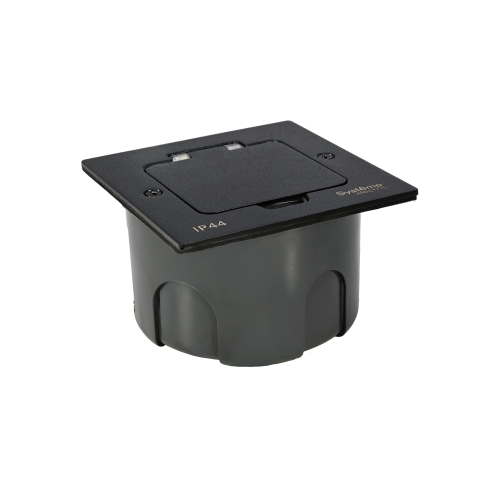MultiDesk Лючок с розет.2К+З, 16А/250В, IP44 с коробкой д/стены,фальшпола,стола ЧЁРНЫЙ матовый MDK21 MultiDesk Лючок с розет.2К+З, 16А/250В, IP44 с коробкой д/стены,фальшпола,стола ЧЁРНЫЙ матовый MDK21