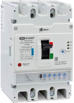 Выключатель автоматический PRO.KVАNT S1-250N 3P 250А 35кА Контактор