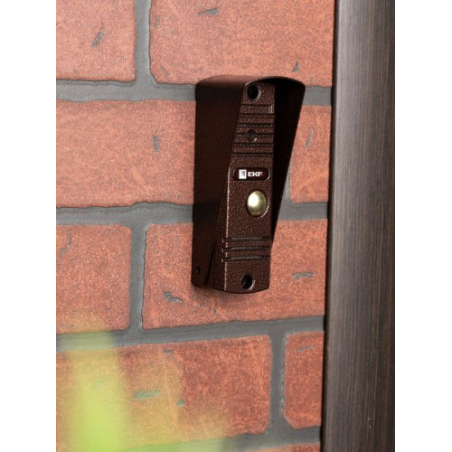 Вызывная видеопанель CPV-01 медь 4пр. 1000TVL IP65 EKF