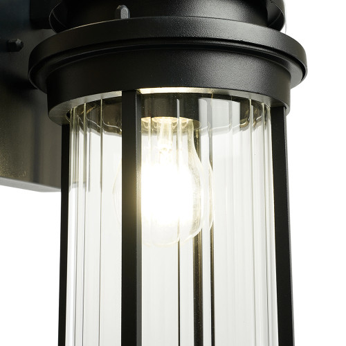 Светильник садово-парковый Feron PL781 на стену вниз 40W 220-240V E27, черный Светильник садово-парковый Feron PL781 на стену вниз 40W 220-240V E27, черный