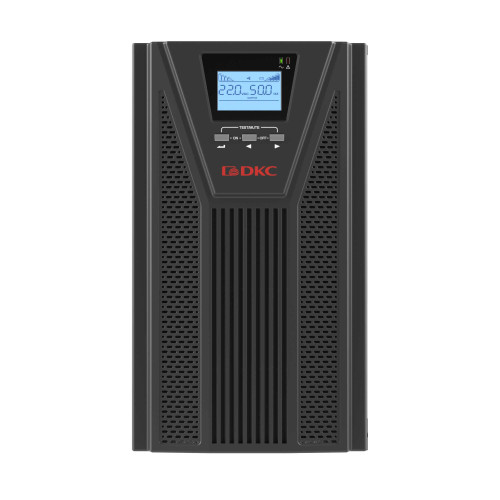 Онлайн ИБП ДКС серии Смолл Тауэр (Small Tower), 3000 ВА/2700 Вт, 1/1, 4xSchuko, EPO,USB, RS-232, RJ45, з/у 1А, 8x7Ач