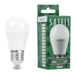 Лампа светодиодная SAFFIT SBG4520 Шарик E27 20W 230V 6400K