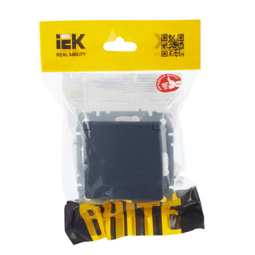 BRITE Розетка 1-местная с заземлением с защитными шторками и крышкой 16А IP44 РСбш10-3-44-БрМ маренго IEK BRITE Розетка 1-местная с заземлением с защитными шторками и крышкой 16А IP44 РСбш10-3-44-БрМ маренго IEK