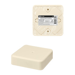 Коробка распаячная КР 75х75х20 ОП, сл. кость, IP40, инд. штрихкод TDM