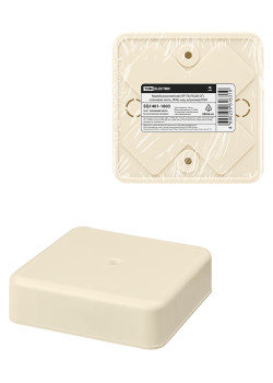 Коробка распаячная КР 75х75х20 ОП, сл. кость, IP40, инд. штрихкод TDM