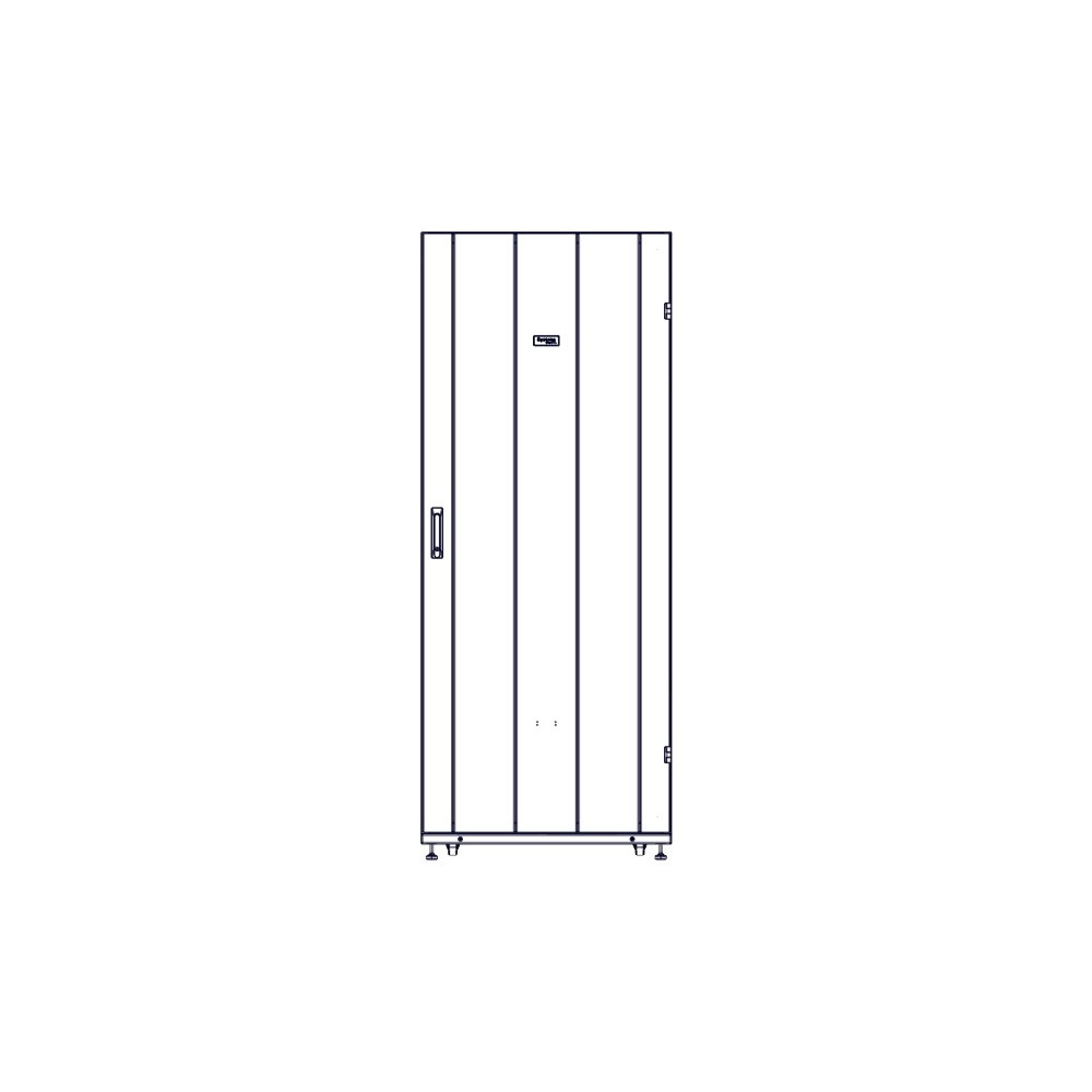 Шкаф Systeme Electric, серия Uniprom, 42U-800/1200, боковые панели 4шт, черный