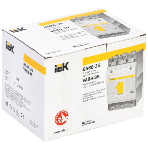 Выключатель автоматический ВА88-35 3Р 80А 35кА IEK