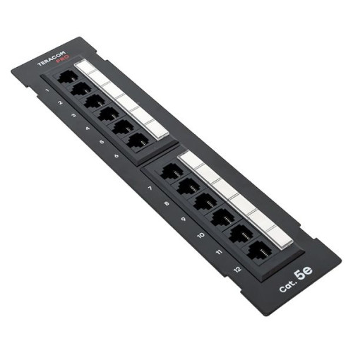 Патч-панель настенная TERACOM PRO Cat.5E неэкран. UTP 12 портов RJ-45 Dual IDC Патч-панель настенная TERACOM PRO Cat.5E неэкран. UTP 12 портов RJ-45 Dual IDC
