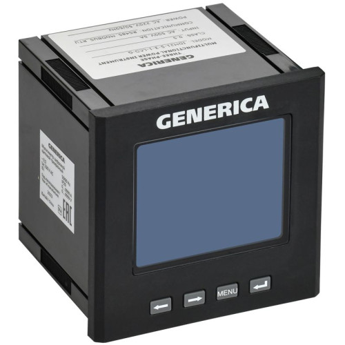 Мультиметр цифровой щитовой 3ф RS-485 96х96 LCD GENERICA IDM21-5-3-1-LCD-G