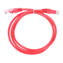 Патч-корд Lanmaster TWT-45-45-0.5-RD UTP RJ-45 вил.-вилка RJ-45 кат.5E 0.5м красный ПВХ (уп.:1шт)