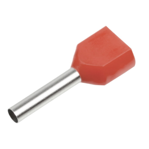 LD406-1008 Наконечник штыревой втулочный изолированный НШВИ(2) 1,0-8 (DIY упаковка 25 шт)