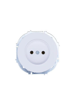 Розетка 1-м СП OSEN без заземл. ПБТ бел. LEZARD 743-0288-121B
