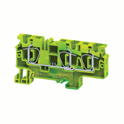 Клемма заземляющая пружинная OptiClip CXG-6-TRIPLET-PE-I-(0,2-6)-PEN