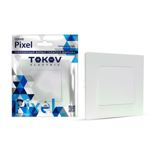 Выключатель 1-кл. СП Pixel 10А IP20 в сборе перламутр. TOKOV ELECTRIC TKE-PX-V1F-C04 Выключатель 1-кл. СП Pixel 10А IP20 в сборе перламутр. TOKOV ELECTRIC TKE-PX-V1F-C04