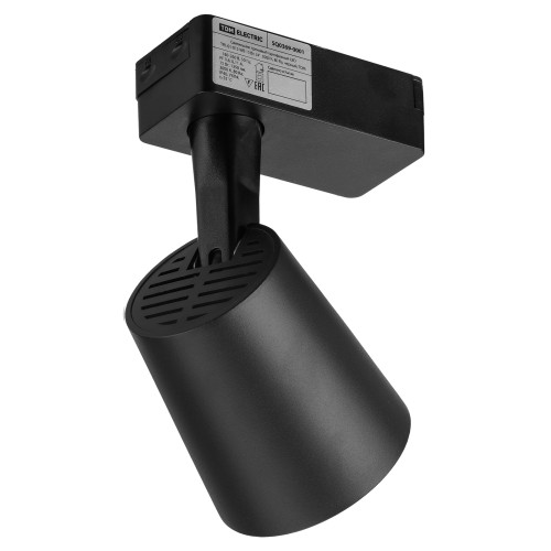 Светильник трековый однофазный LED TRL-01-015-WB 15 Вт, 24°, 3000 К, 80 Ra, черный, TDM Светильник трековый однофазный LED TRL-01-015-WB 15 Вт, 24°, 3000 К, 80 Ra, черный, TDM