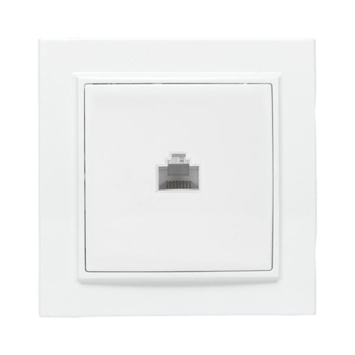 Минск Розетка RJ-45 1-местная СП белая EKF Минск Розетка RJ-45 1-местная СП белая EKF