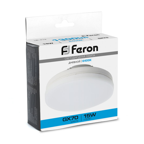 Лампа светодиодная Feron LB-472 GX70 15W 175-265V 6400K Лампа светодиодная Feron LB-472 GX70 15W 175-265V 6400K