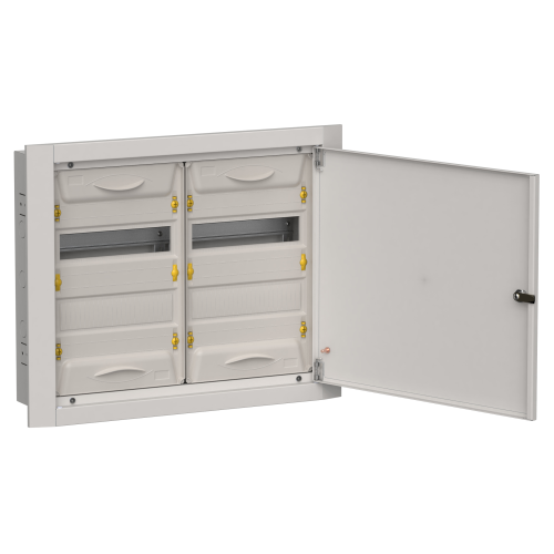 TITAN 5 Корпус металлический ЩРв-48 (2х24) 505х625х130мм IP31 серый (одна дверь) IEK