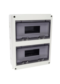 Бокс модульный накладной PDB/W 4024 GR (ЩРН-ПГ-24) IP65 пластик. Pro JazzWay 5072145